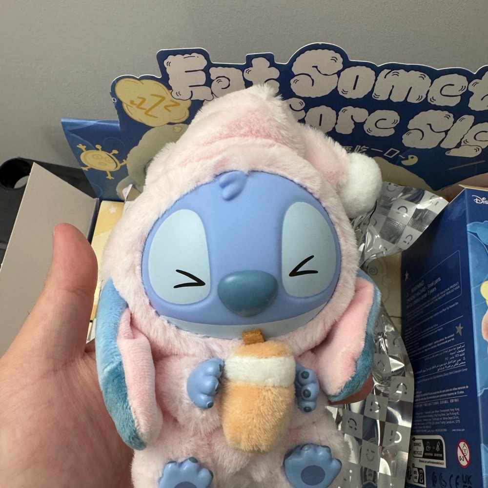 Authentic Miniso x Disney Stitch Eat Something Before Sleep - Milktea desire